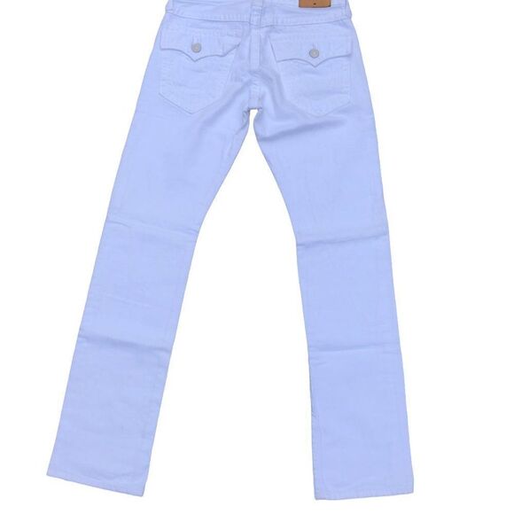 TRUE Religion Jeans Size 28 RICKY RELAXED STRAIGHT White - Picture 3 of 8